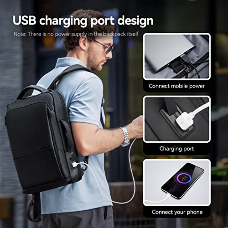 Slim Laptop Backpack for Men,  - مراجعة Laptop Backpack 15.6 وسعره