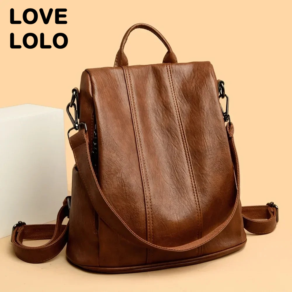 NEW Anti-theft Laptop Backpack - مراجعة Leather Backpack Vintage وسعره