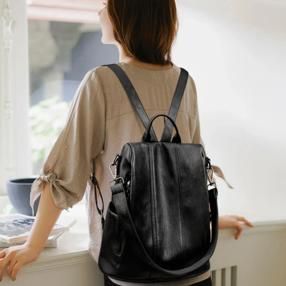 NEW Anti-theft Laptop Backpack - مراجعة Leather Backpack Vintage وسعره
