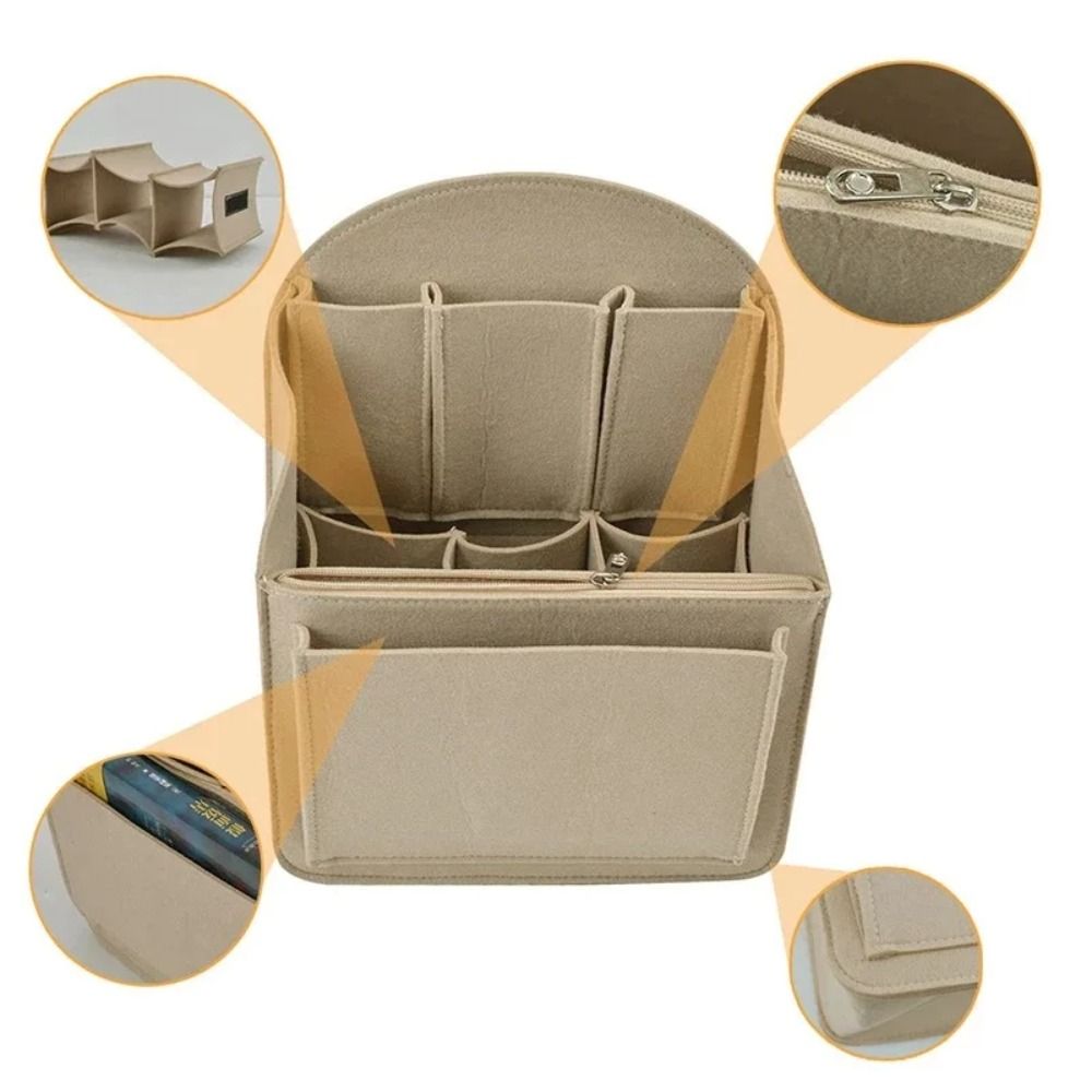 Makeup Organizer Felt Insert B - مراجعة Backpack Insert Organizer وسعره