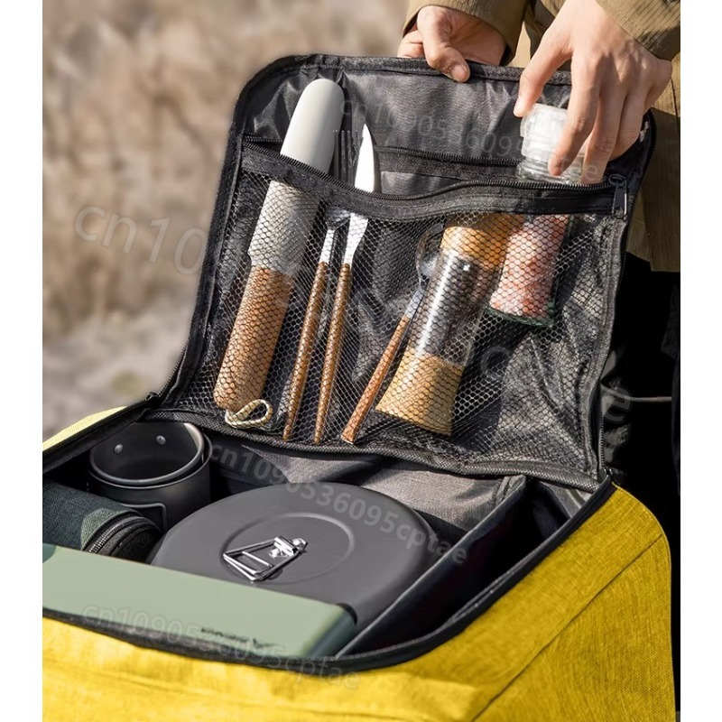 Portable Camping Cookware Set  - مراجعة Foldable Backpack Small وسعره