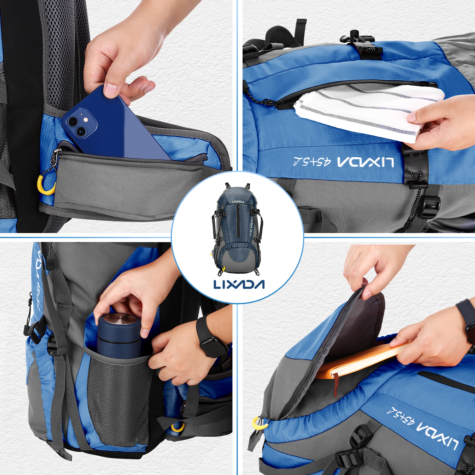 Lixada 50L Large Waterproof Tr - مراجعة Rain Cover Backpack وسعره