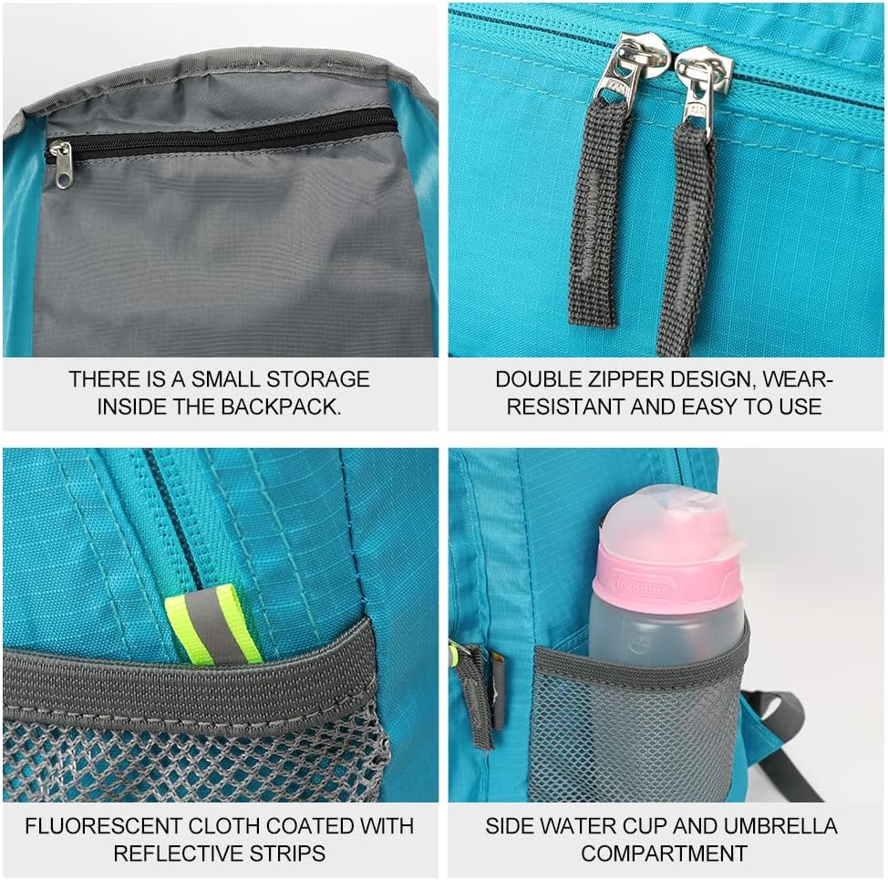 20L Lightweight Hiking Backpac - مراجعة Foldable Backpack Small وسعره