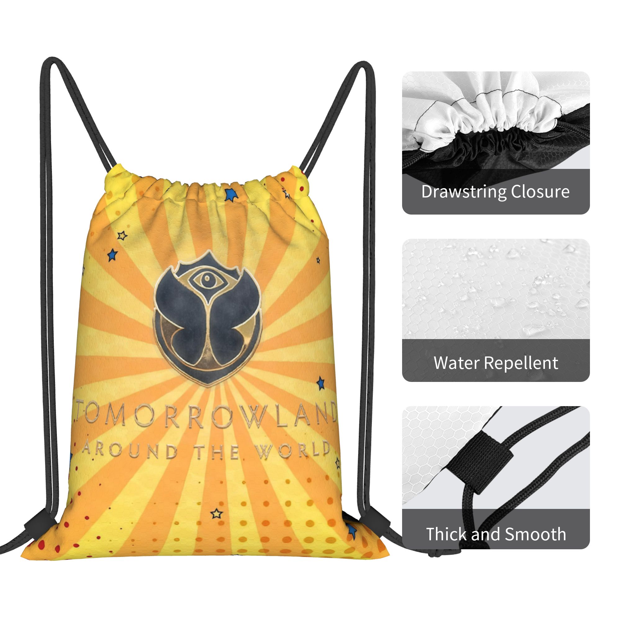 Tomorrowlands Festival Music D - مراجعة Drawstring Gym Bag وسعره