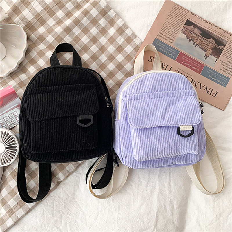Solid Color Mini Backpack Cord - مراجعة Fashion Backpack Women وسعره