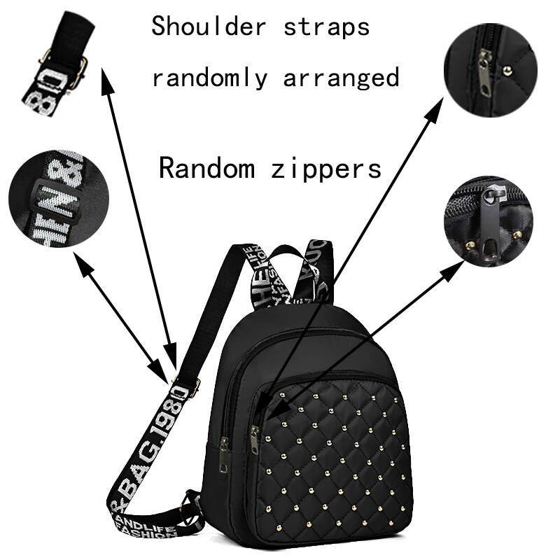 Chic Stylish Studded Backpack  - مراجعة Canvas Backpack Casual وسعره