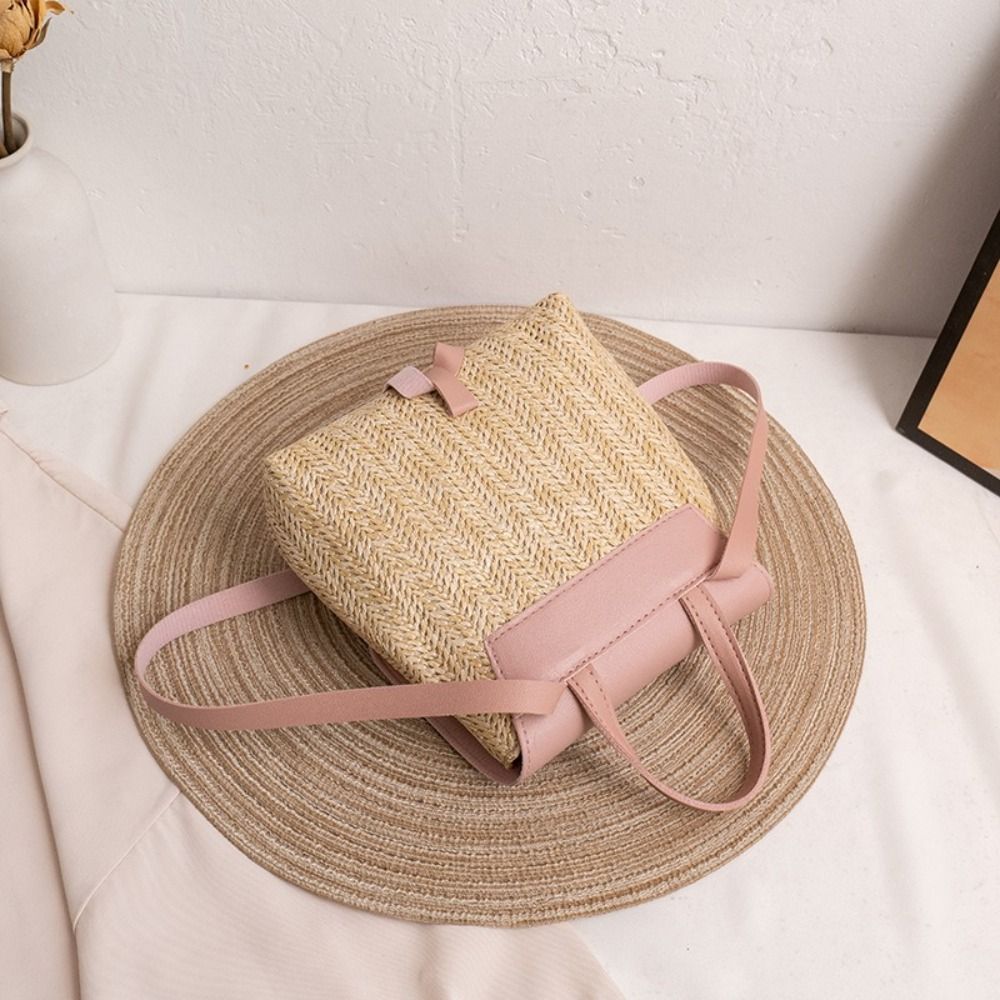 Fashion PU Leather Straw Backp - مراجعة Leather Backpack Vintage وسعره