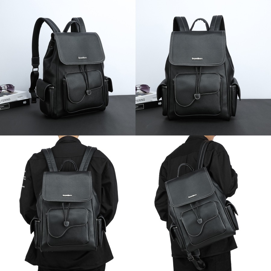 【New Arrival】Women's Black Fau - مراجعة Leather Backpack Vintage وسعره