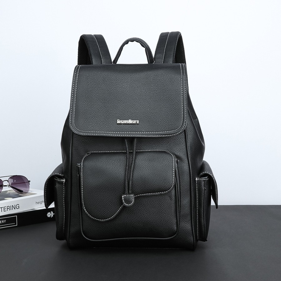 【New Arrival】Women's Black Fau - مراجعة Leather Backpack Vintage وسعره