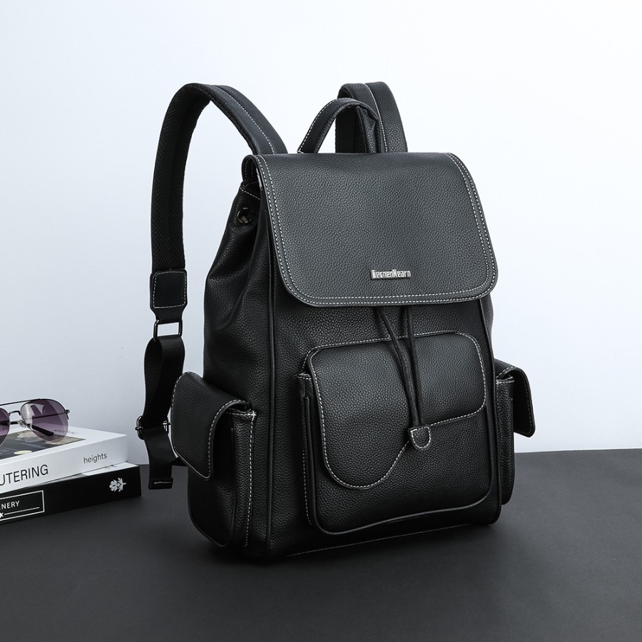 【New Arrival】Women's Black Fau - مراجعة Leather Backpack Vintage وسعره