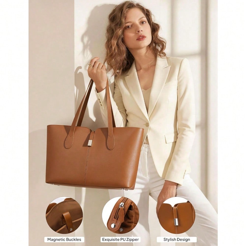Laptop Tote Bag For Women With - مراجعة Laptop Sleeve Removable وسعره