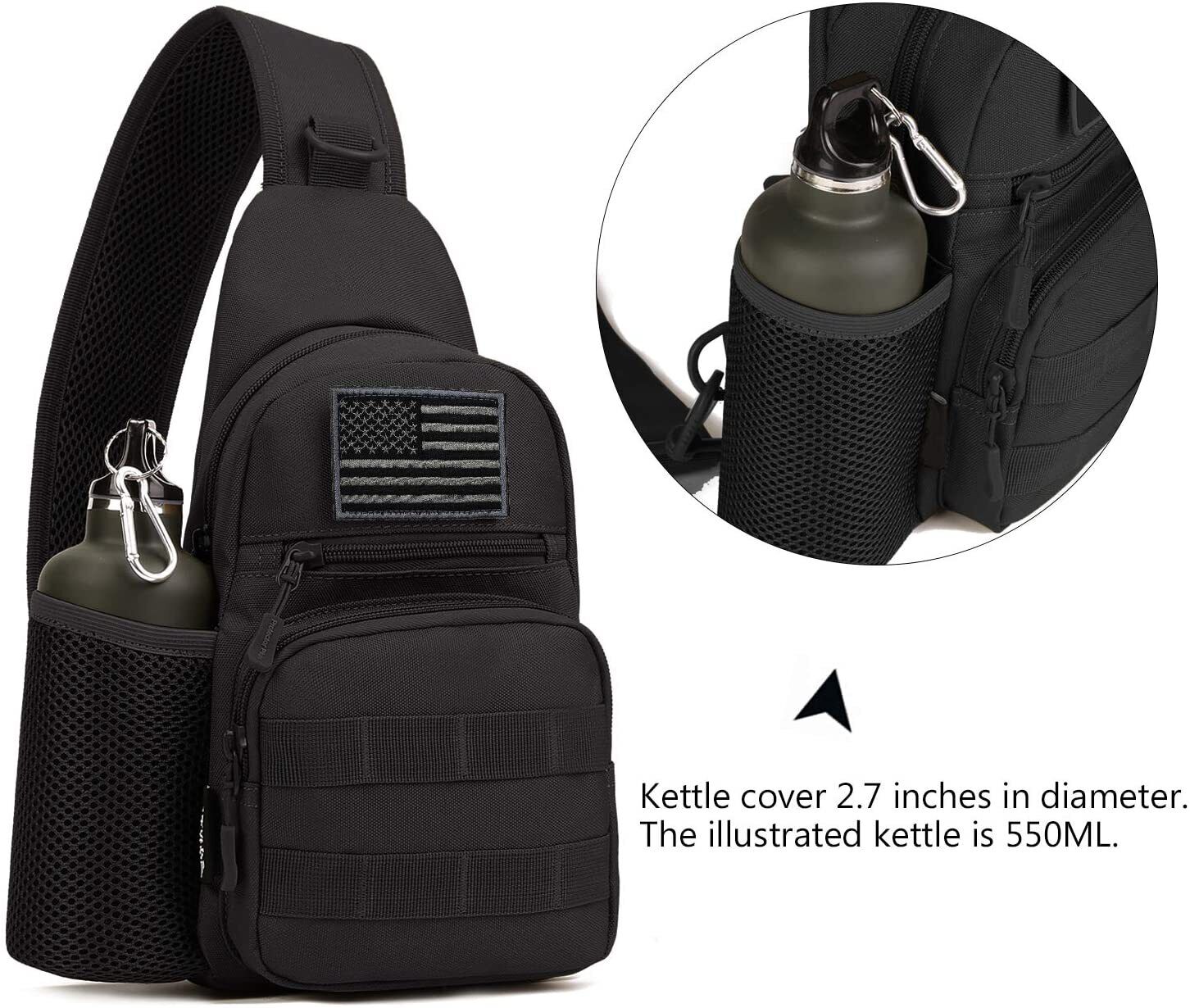 Tactical Sling Crossbody Backp - مراجعة Sling Backpack Shoulder وسعره
